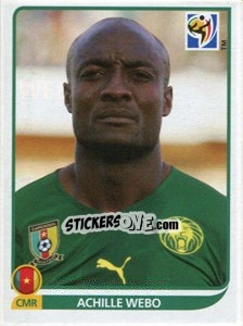 Sticker Achille Webo - FIFA World Cup South Africa 2010 n. 409 - Panini