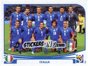 Cromo Team Photo - FIFA World Cup South Africa 2010 - Panini