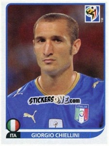 Figurina Giorgio Chiellini - FIFA World Cup South Africa 2010 - Panini