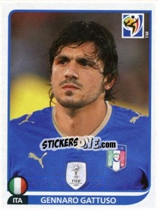 Sticker Gennaro Gattuso - FIFA World Cup South Africa 2010 - Panini