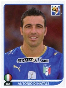 Cromo Antonio Di Natale - FIFA World Cup South Africa 2010 - Panini