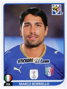 Cromo Marco Borriello - FIFA World Cup South Africa 2010 - Panini