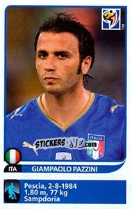 Figurina Giampaolo Pazzini - FIFA World Cup South Africa 2010 - Panini