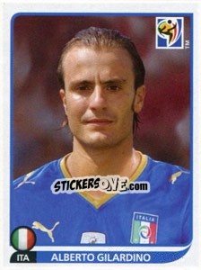 Figurina Alberto Gilardino - FIFA World Cup South Africa 2010 - Panini