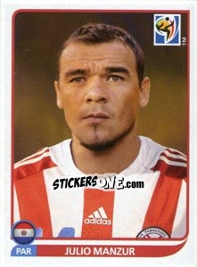 Sticker Julio Manzur - FIFA World Cup South Africa 2010 - Panini