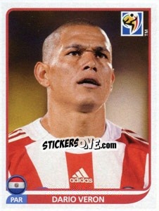 Cromo Dario Veron - FIFA World Cup South Africa 2010 - Panini