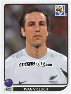 Sticker Ivan Vicelich - FIFA World Cup South Africa 2010 - Panini