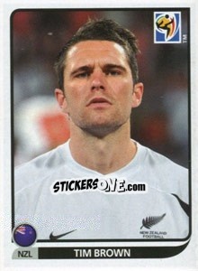 Sticker Tim Brown - FIFA World Cup South Africa 2010 - Panini