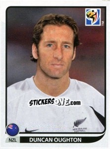 Sticker Duncan Oughton - FIFA World Cup South Africa 2010 - Panini