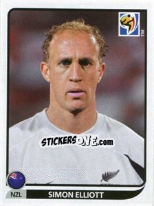 Figurina Simon Elliott - FIFA World Cup South Africa 2010 - Panini