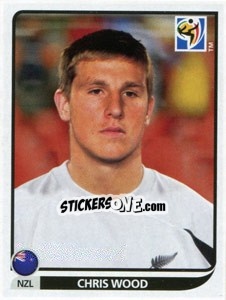 Sticker Chris Wood - FIFA World Cup South Africa 2010 - Panini