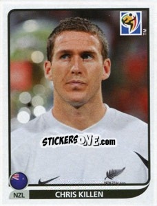 Sticker Chris Killen - FIFA World Cup South Africa 2010 - Panini