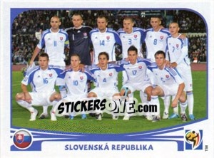 Cromo Team Photo - FIFA World Cup South Africa 2010 - Panini