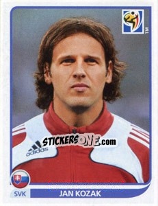 Sticker Jan Kozak - FIFA World Cup South Africa 2010 - Panini