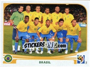 Figurina Team Photo - FIFA World Cup South Africa 2010 - Panini