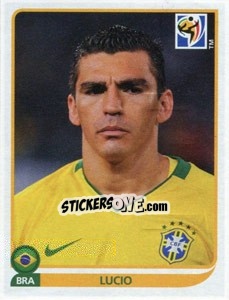 Cromo Lucio - FIFA World Cup South Africa 2010 - Panini