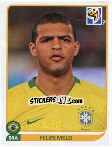 Figurina Felipe Melo - FIFA World Cup South Africa 2010 - Panini