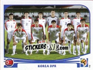 Figurina Team Photo - FIFA World Cup South Africa 2010 - Panini