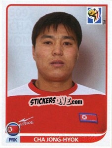 Sticker Cha Jong-Hyok - FIFA World Cup South Africa 2010 - Panini