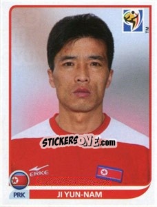 Sticker Ji Yun-Nam - FIFA World Cup South Africa 2010 - Panini