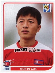 Sticker Mun In-Guk - FIFA World Cup South Africa 2010 - Panini