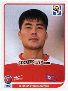 Figurina Kim Myong-Won - FIFA World Cup South Africa 2010 - Panini