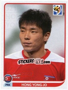 Figurina Hong Yong-Jo - FIFA World Cup South Africa 2010 - Panini