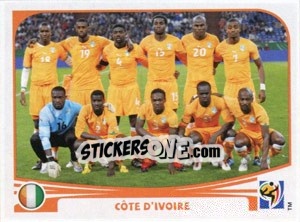 Cromo Team Photo - FIFA World Cup South Africa 2010 - Panini