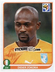 Sticker Didier Zokora - FIFA World Cup South Africa 2010 - Panini