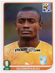 Cromo Salomon Kalou - FIFA World Cup South Africa 2010 - Panini