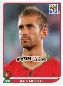 Sticker Raul Meireles - FIFA World Cup South Africa 2010 - Panini
