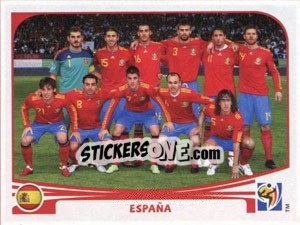 Sticker Team Photo - FIFA World Cup South Africa 2010 - Panini