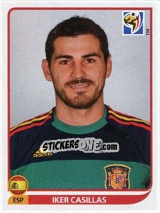 Sticker Iker Casillas - FIFA World Cup South Africa 2010 n. 564 - Panini