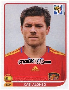 Figurina Xabi Alonso - FIFA World Cup South Africa 2010 - Panini