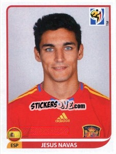 Sticker Jesus Navas - FIFA World Cup South Africa 2010 n. 575 - Panini