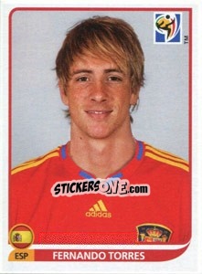 Sticker Fernando Torres - FIFA World Cup South Africa 2010 n. 580 - Panini