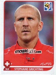 Sticker Stephane Grichting - FIFA World Cup South Africa 2010 n. 586 - Panini