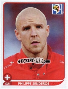 Figurina Philippe Senderos - FIFA World Cup South Africa 2010 - Panini