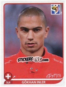 Sticker Gökhan Inler - FIFA World Cup South Africa 2010 n. 592 - Panini