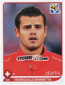 Sticker Tranquillo Barnetta - FIFA World Cup South Africa 2010 n. 593 - Panini