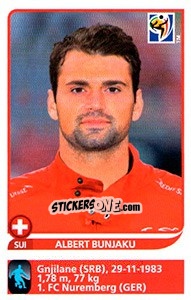 Sticker Albert Bunjaku - FIFA World Cup South Africa 2010 - Panini