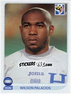 Sticker Wilson Palacios - FIFA World Cup South Africa 2010 - Panini