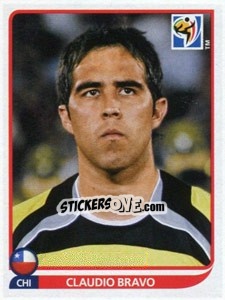 Sticker Claudio Bravo - FIFA World Cup South Africa 2010 n. 621 - Panini