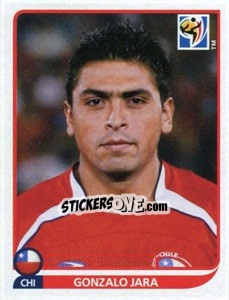 Figurina Gonzalo Jara - FIFA World Cup South Africa 2010 - Panini