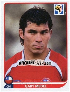 Sticker Gary Medel - FIFA World Cup South Africa 2010 - Panini