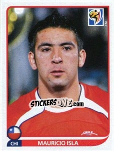 Sticker Mauricio Isla - FIFA World Cup South Africa 2010 - Panini