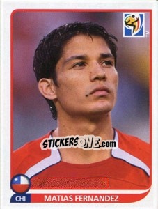 Sticker Matias Fernandez - FIFA World Cup South Africa 2010 - Panini