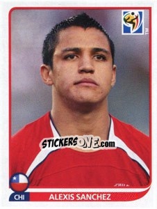 Sticker Alexis Sanchez - FIFA World Cup South Africa 2010 n. 634 - Panini