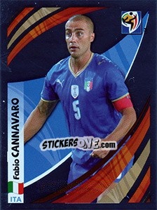 Sticker Fabio Cannavaro - FIFA World Cup South Africa 2010 - Panini