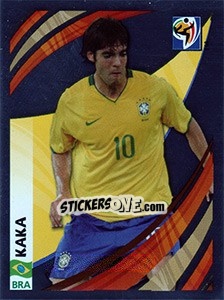 Sticker Kaka - FIFA World Cup South Africa 2010 - Panini